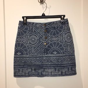 Free People Denim Skirt